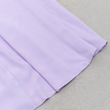 ONE SHOULDER RUFFLE TRIM DRESS IN PURPLE