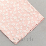 PUFF SLEEVE BARDOT FLORAL DRESS PINK
