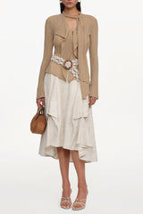Kezia Woven Top And Skirt Set