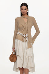 Kezia Woven Top And Skirt Set