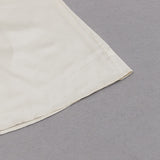 APRICOT SHOULDER RUCHED SATIN DRESS