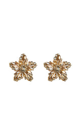 FLOWER RHINESTONE EARRINGS