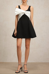 Thalassa Sleeveless Bow Mini Dress