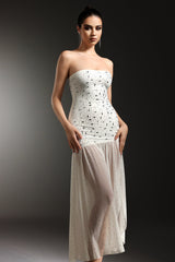Sabryn Sleeveless Diamond Slit Midi Dress