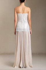 Vafa Chest smearing Sequins Chiffon maxi dress
