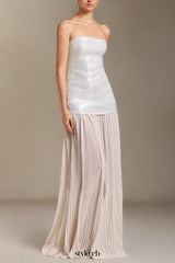 Vafa Chest smearing Sequins Chiffon maxi dress