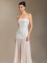 Vafa Chest smearing Sequins Chiffon maxi dress