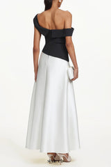 Xavier Off Shoulder Contrast Maxi Dress