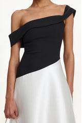 Xavier Off Shoulder Contrast Maxi Dress