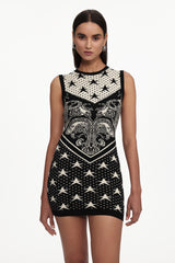 Madelynn Classic Contour Jacquard Knit Mini Dress