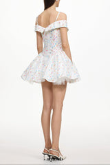 Florelle Sleeveless Floral Print Woven Mini Dress