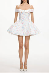 Florelle Sleeveless Floral Print Woven Mini Dress