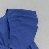 ROYAL BLUE WRAP MIDI DRESS