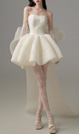 Dervla Strapless Bow Mini Dress