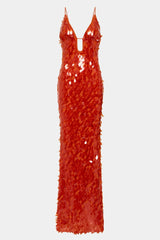 Misha Sapphire Sequin Maxi