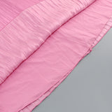 MANDY SLIT SLEEVE RUCHED MAXI DRESS IN ROSE PINK