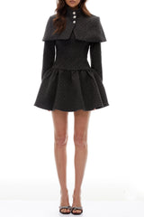 Hawthy Polka Dot Cape & Dress Set