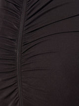 GWENDOLYN STRETCH JERSEY STRAPLESS MAXI DRESS IN BLACK