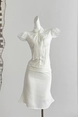 Irène Ruffled Tulle Top & Skirt Set