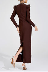 tammy Brown rhinestone embellished Bandage Maxi Dress