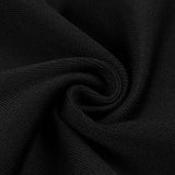 BLACK BUSTIER CUT OUT BANDAGE GOWN