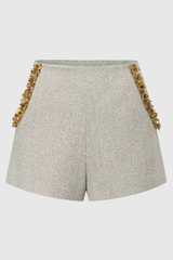 evangeline Sequin Jacket in apricot