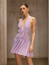 Doutzen Halterneck Rhinestone Mini Dress