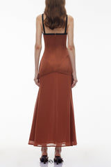 deirdre Brown Halterneck Maxi Dress with Bow
