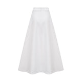 White Floral Embroidered midi dress Matching Set