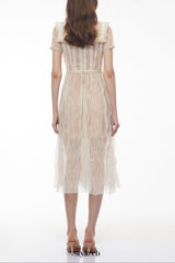 wendy White Floral Embroidered Maxi Dress