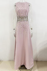 pink sleeveless vest maxi dress