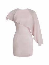 wendy cape bodycon mini dress - pink