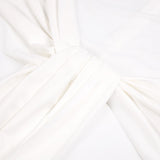 Round neck ribbon knot maxi dress in white