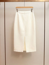michaelia Cream Boucle Tailored Midi Dress set