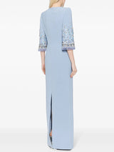 vivien blue Crystal Embellished Maxi Dress