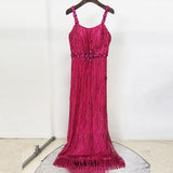 nail bead sequin mesh dress