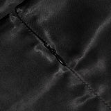 BLACK SATIN MINI DRESS