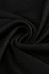 judy One Shoulder Peony Ruffle Gown in black