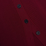 tiffany Burgundy Cut Out Rib Knit Midi Dress