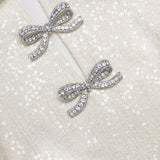 deirdre Cream Boucle Bow Mini Dress