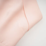 tara feather-detail tassel halter backless dress in pink