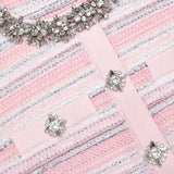 tammy rhinestone Textured Knit Mini Dress in pink
