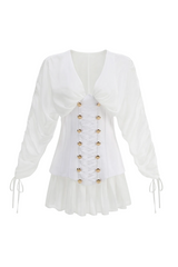 Zorion Corset Mesh Mini Dress