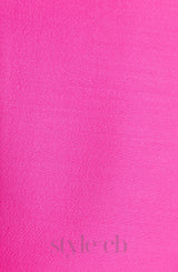YURI BOW DETAIL CREPE COUTURE BLAZER IN PINK