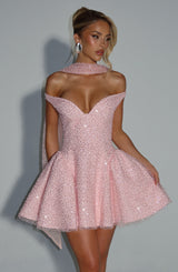 claire Mini Dress - Blush