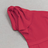 ONE SHOULDER FISHTAIL MAXI DRESS IN RED styleofcb