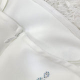 BANDEAU EMBELLISHED MIDI DRESS IN WHITE DRESS styleofcb