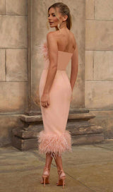 FEATHER BODYCON MIDI DRESS Dresses styleofcb