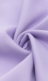 HOLLOWED-OUT SHOULDER FRINGED DRESS IN PURPLE styleofcb