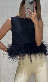 FEATHER TOPS IN LAVENDER Clothing styleofcb